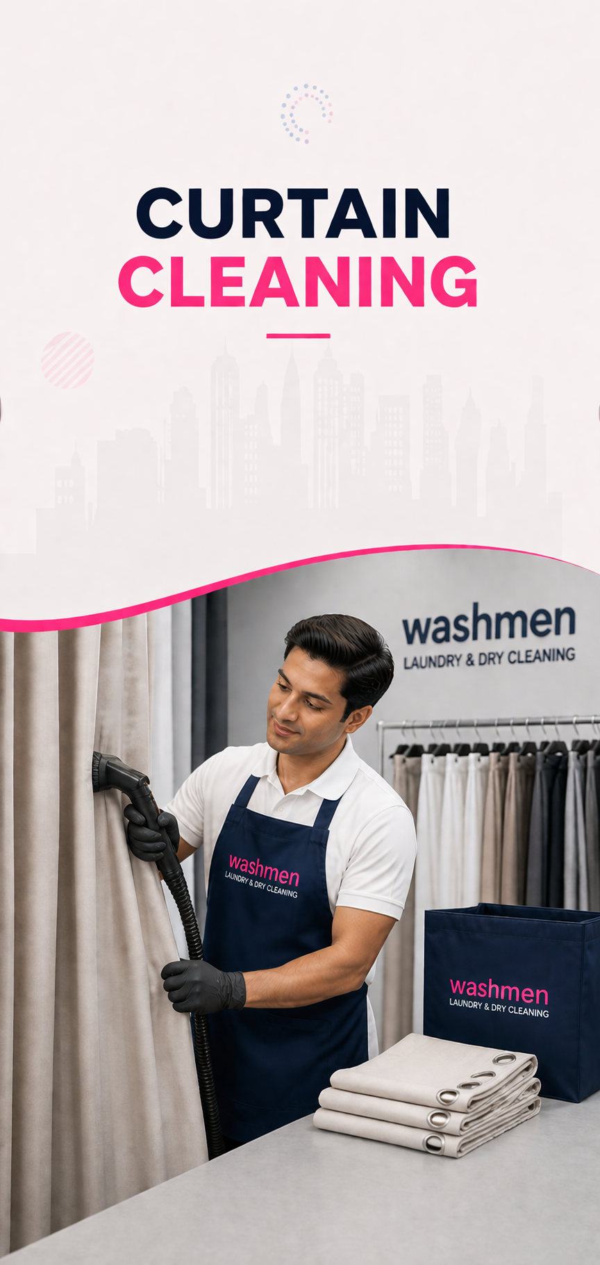 Curtain cleaning service